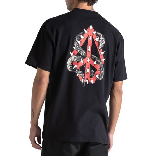 Camiseta Masculina Volcom Snake Peace PRETO-VLTS01059902- -1-